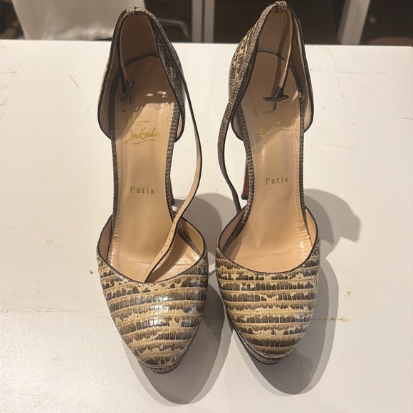 Lizard Christian Louboutin heels - Picture 2 of 4